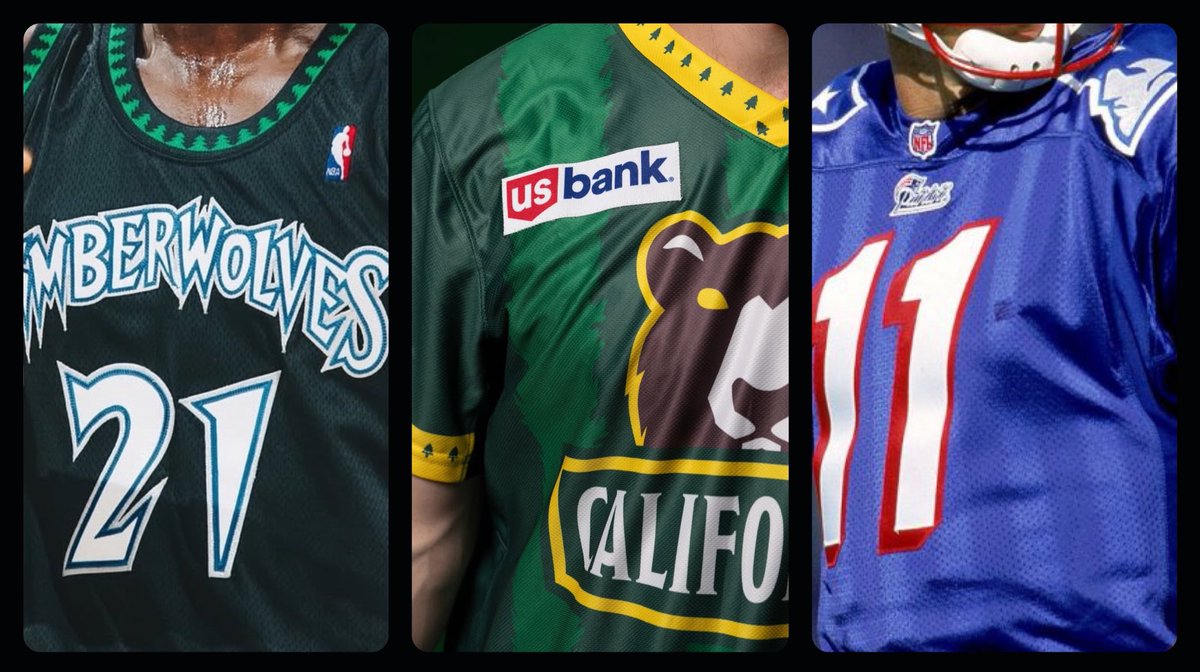 fashion_nfl's tweet photo. Tree accents and shadow stripes.  @PLLRedwoods keeping the Dream of the 90s alive. https://t.co/YX5qjc8wOy