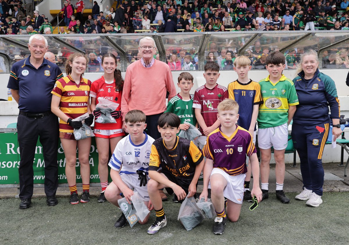 The future is bright! - well done to all the talented footballers who took part in our 100 Touch Challenge final during half-time of last Saturday's All-Ireland SFC qualifier win over Cork 👏👏👏<a href="/MeathGAA/">Meath GAA</a> <a href="/gaaleinster/">Leinster GAA</a> 

meath.gaa.ie/great-skill-on…