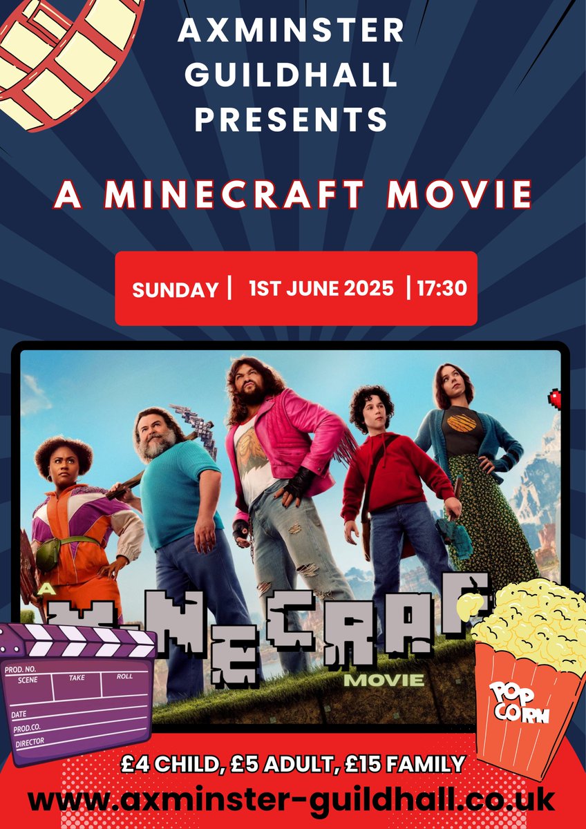Axminster Guildhall (@axminsterguild1) on Twitter photo Get Ready for a Weekend of Wonder at Axminster Guildhall!
🎤 Friday, 30th May – 7:30 PM
🎶 Kiss The Teacher: ABBA Tribute Night 🎶
🎮 Sunday, 1st June – 5:30 PM
🧱 A Minecraft Movie Screening 🧱
<a href="/KTTABBA/">Kiss The Teacher ABBA tribute band</a> <a href="/AMinecraftMovie/">A Minecraft Movie</a> Get Ready for a Weekend of Wonder at Axminster Guildhall!
🎤 Friday, 30th May – 7:30 PM
🎶 Kiss The Teacher: ABBA Tribute Night 🎶
🎮 Sunday, 1st June – 5:30 PM
🧱 A Minecraft Movie Screening 🧱
<a href="/KTTABBA/">Kiss The Teacher ABBA tribute band</a> <a href="/AMinecraftMovie/">A Minecraft Movie</a>