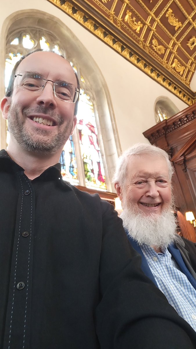 alexander_flood's tweet photo. Great to see living legend John Caldwell after my Lincoln College recital today! https://t.co/SUHTH5TZlq