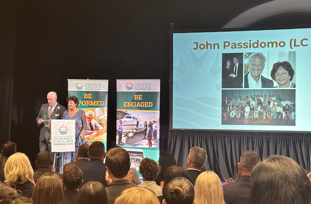 In 1990, John participated in Leadership Collier. 35 years later, the distinguished alumni award was given to him &amp; renamed in his honor -- a wonderful tribute to his life. It was so meaningful to hear from many in our community what a difference John made in their lives.