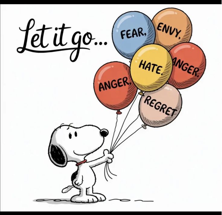 sometimes we all carry to many balloons that can take us away from where we want to be, what is in your control is choosing what to let go
