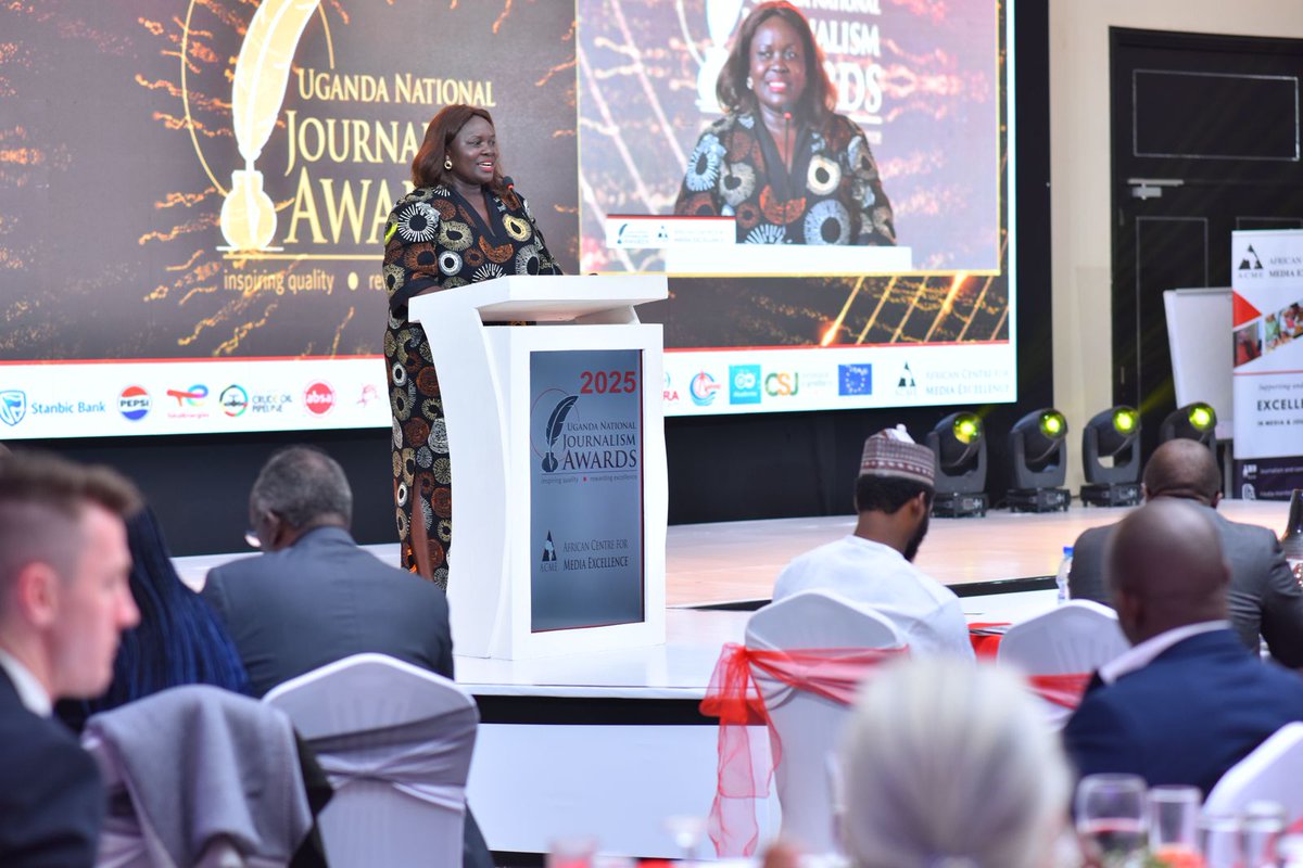 If we don't create the environment that allows good journalism, soon we will not be celebrating this kind of ceremony. Let's regulate the media with grace - <a href="/EMaractho/">Emilly Comfort Maractho</a>, ACME's Board Chair. #UNJA2025 #ACMEAwards