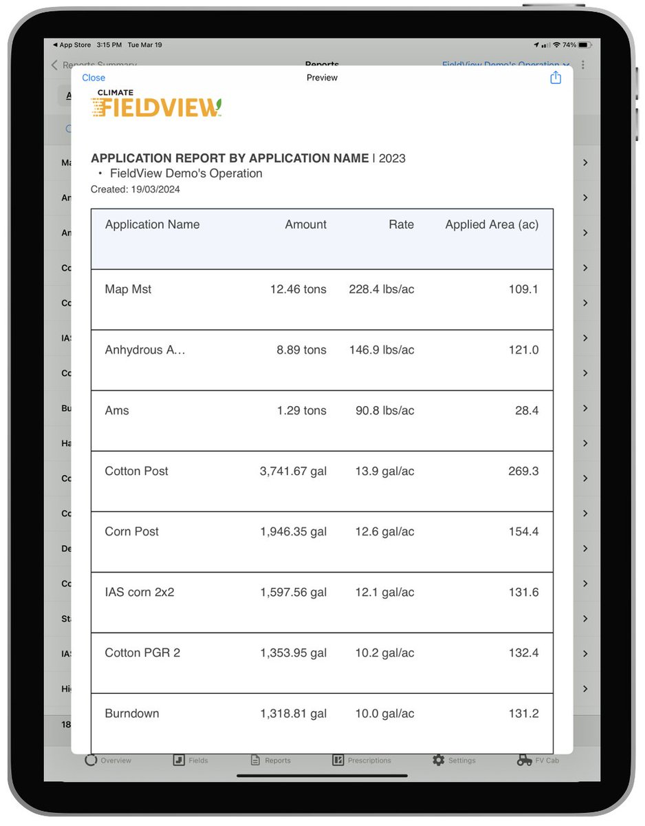 FieldViewCanada's tweet image. FieldView’s reporting capabilities are top notch! 👊 You have the ability to share your Planting and Application reports with our updated export tool. Follow these simple steps to learn how: bit.ly/4kDP1J9