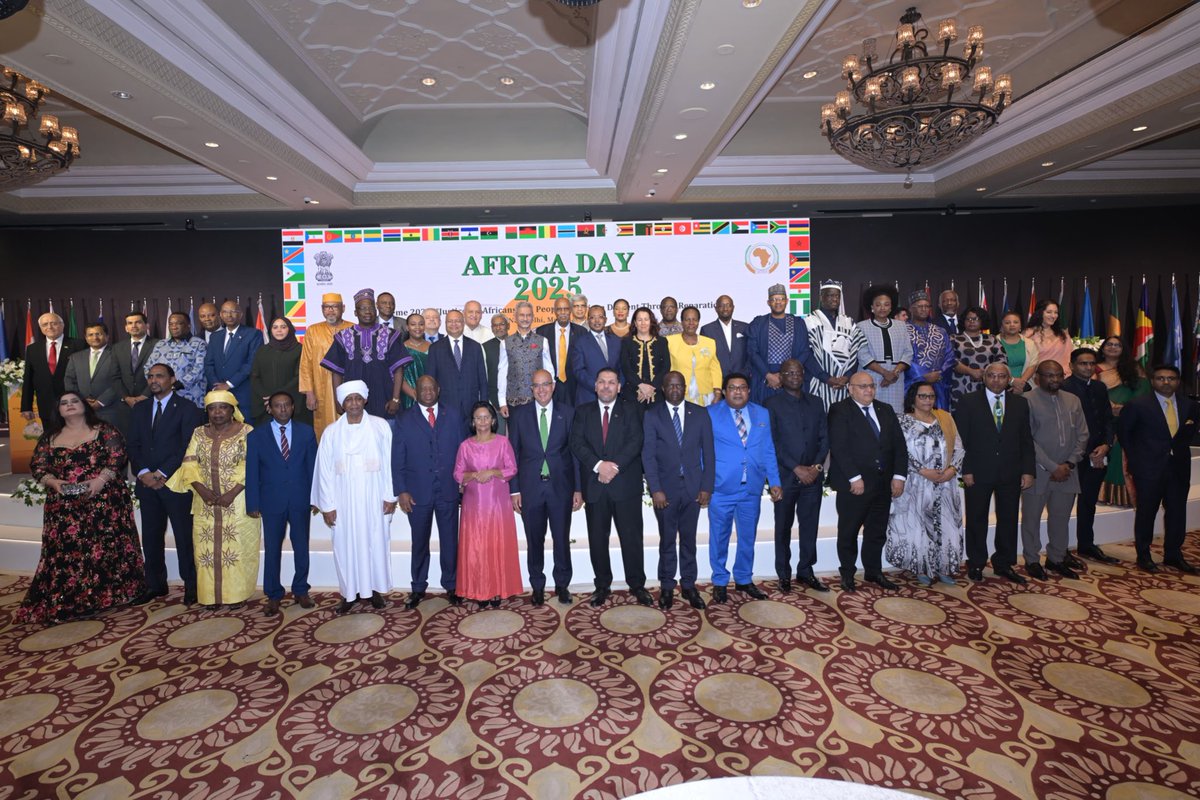 Delighted to attend #AfricaDay2025 Celebrations today in Delhi. India and Africa have a deep solidarity and an unshakeable friendship. 

India stands fully committed to Africa’s development, prosperity and progress. 

Our partnership continues to strengthen in trade, development