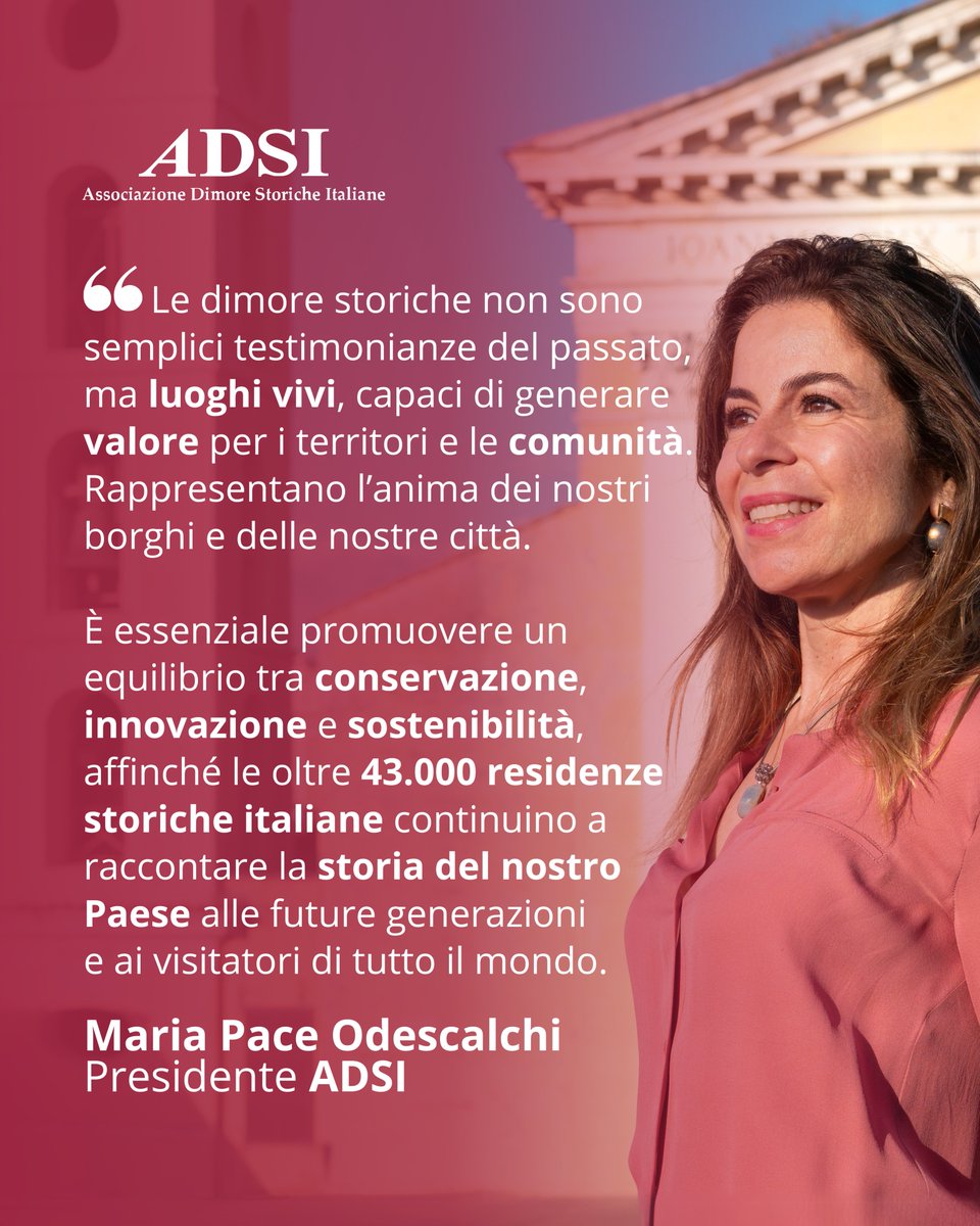 📣 Maria Pace Odescalchi è stata nominata Presidente Nazionale #ADSI, diventando la prima donna a ricoprire questo incarico nei quasi 50 anni di storia dell’organizzazione.