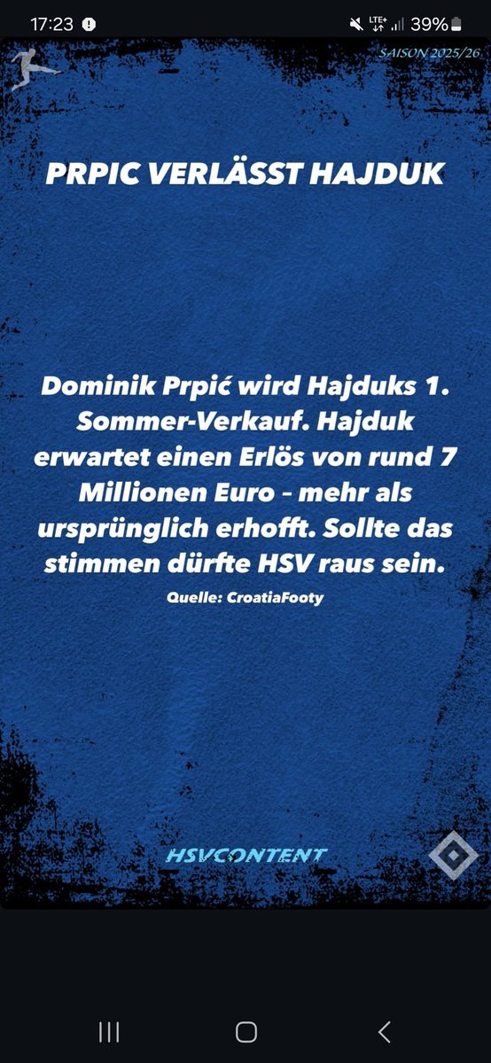 Stimmt das? Hätte ihn echt gern beim HSV gesehen. #HSV #nurderHSV