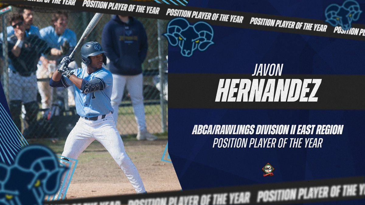 Jefferson Rams π (@jeffersonrams) on Twitter photo That makes it three on the year!
<a href="/JeffersonBSB_/">Thomas Jefferson University Baseball</a> graduate student Javon Hernandez has taken each regional yearly award as he was named the ABCA/Rawlings Division II East Region Position Player of the Year! That makes it three on the year!
<a href="/JeffersonBSB_/">Thomas Jefferson University Baseball</a> graduate student Javon Hernandez has taken each regional yearly award as he was named the ABCA/Rawlings Division II East Region Position Player of the Year!