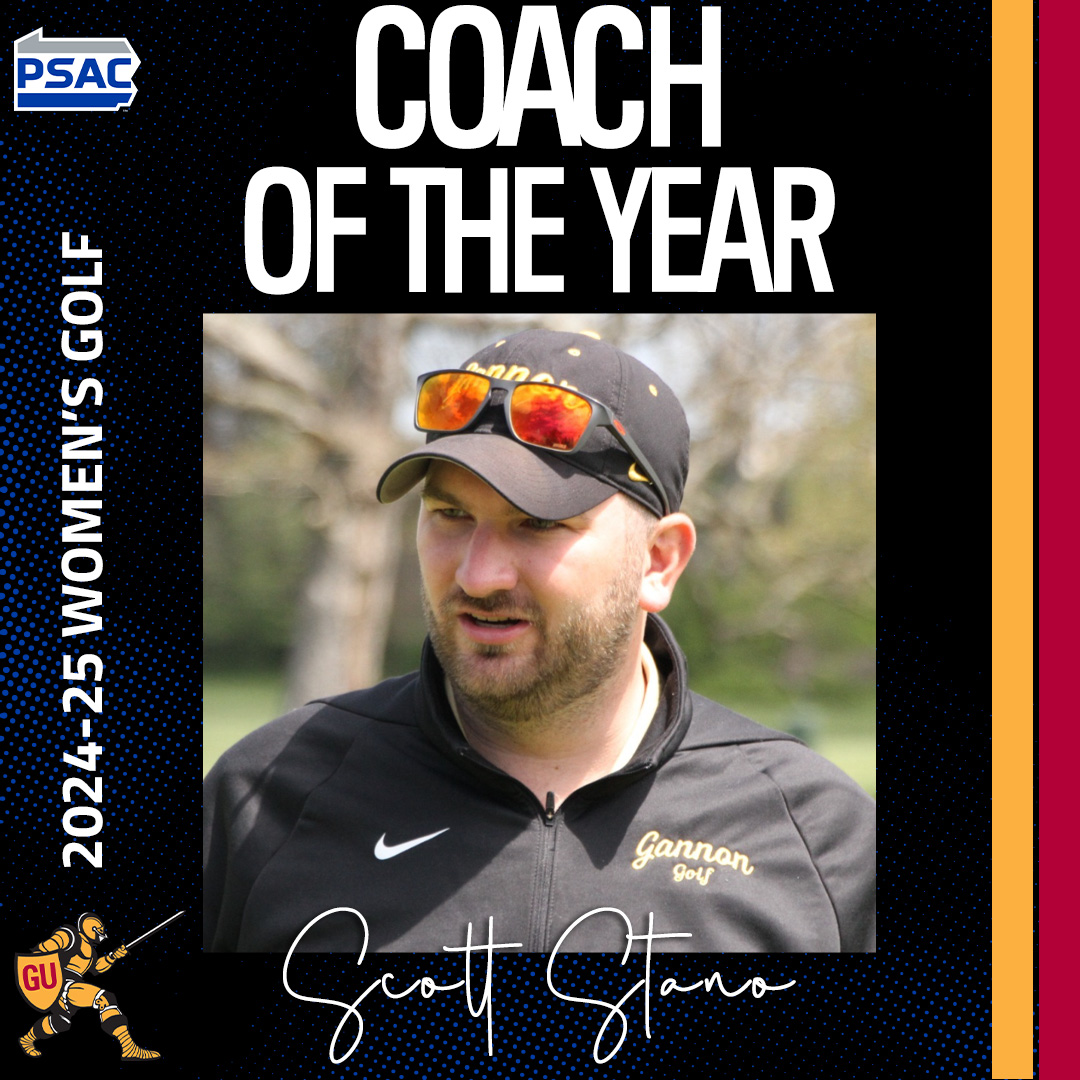 PSAC Sports (@psacsports) on Twitter photo WOMEN'S GOLF: The 2024-25 #PSACWGOLF Major Award winners!
Athlete of the Year: Ditte Petersen, <a href="/GUKnights/">Gannon Athletics</a>
Freshman of the Year: Alexandria LeCureux, <a href="/GUKnights/">Gannon Athletics</a>
Coach of the Year: Scott Stano, <a href="/GUKnights/">Gannon Athletics</a>
๐tinyurl.com/28ph59lq
#PSACProud WOMEN'S GOLF: The 2024-25 #PSACWGOLF Major Award winners!
Athlete of the Year: Ditte Petersen, <a href="/GUKnights/">Gannon Athletics</a>
Freshman of the Year: Alexandria LeCureux, <a href="/GUKnights/">Gannon Athletics</a>
Coach of the Year: Scott Stano, <a href="/GUKnights/">Gannon Athletics</a>
๐tinyurl.com/28ph59lq
#PSACProud