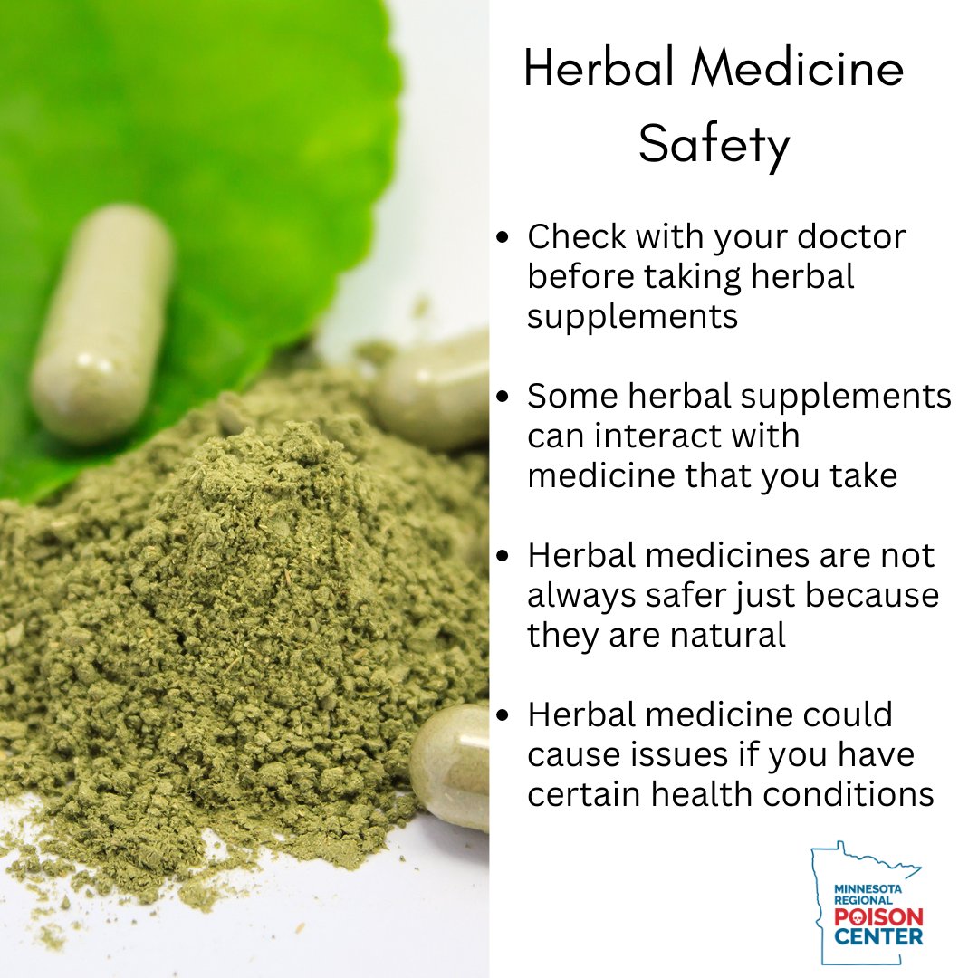 Check out these herbal medicine safety tips ⬇⬇ Questions or concerns about herbal medicine? 📱 Call 1-800-222-1222 for free, fast #advice.