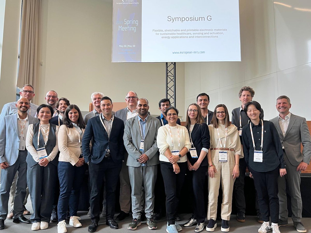 Stephanvroth's tweet photo. EMRS Strasbourg - Symposium G:  Great talks excellently organised by Tobias Kraus, Wim Deferme, Monika Rai, Esther Garcia-Tunon,   Jang-Ung Park, Shweta Saxena Agarwale. https://t.co/jhVLjoTvcA