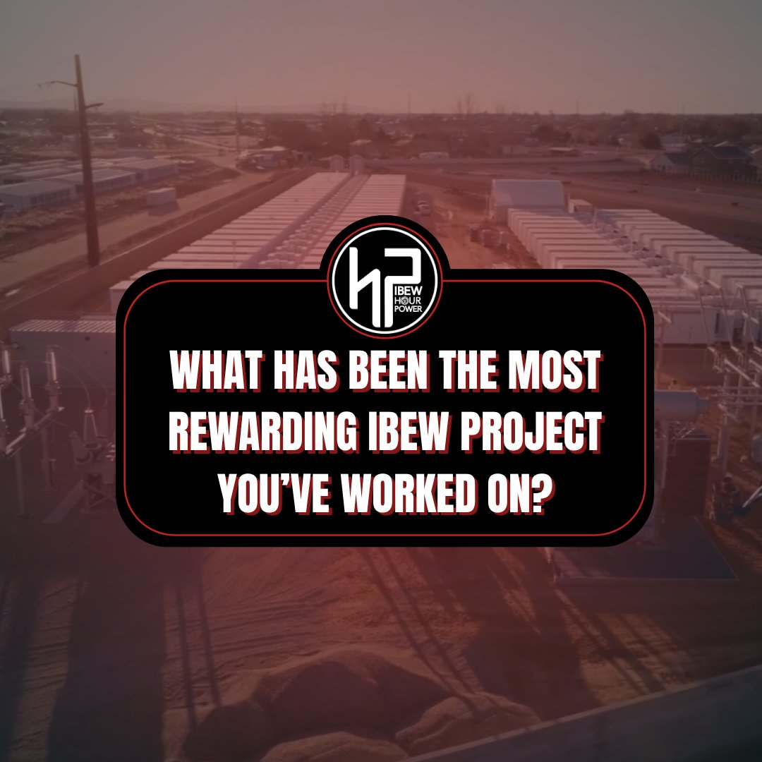 IBEWHourPower's tweet photo. Every IBEW member has a story to tell.
From powering hospitals to lighting up entire communities, your work makes an impact. We want to hear about the IBEW project that meant the most to you.

#IBEWHourPower #IBEWProjects #UnionProud #SkilledTrades #IBEWStrong https://t.co/mSS65ICHGN