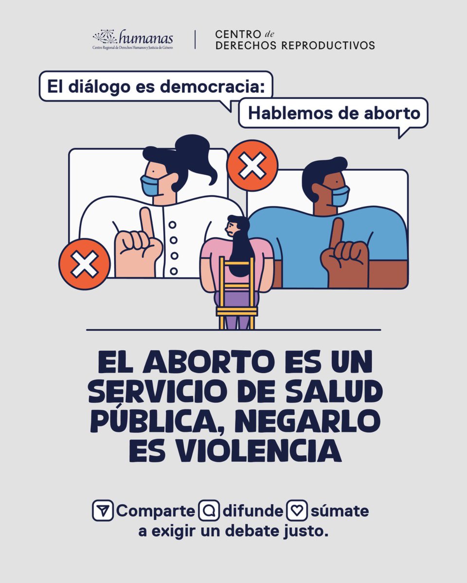 #28M El aborto es salud pública. Negarlo es violencia #HablemosDeAborto #ElDiálogoEsDemocracia 💚