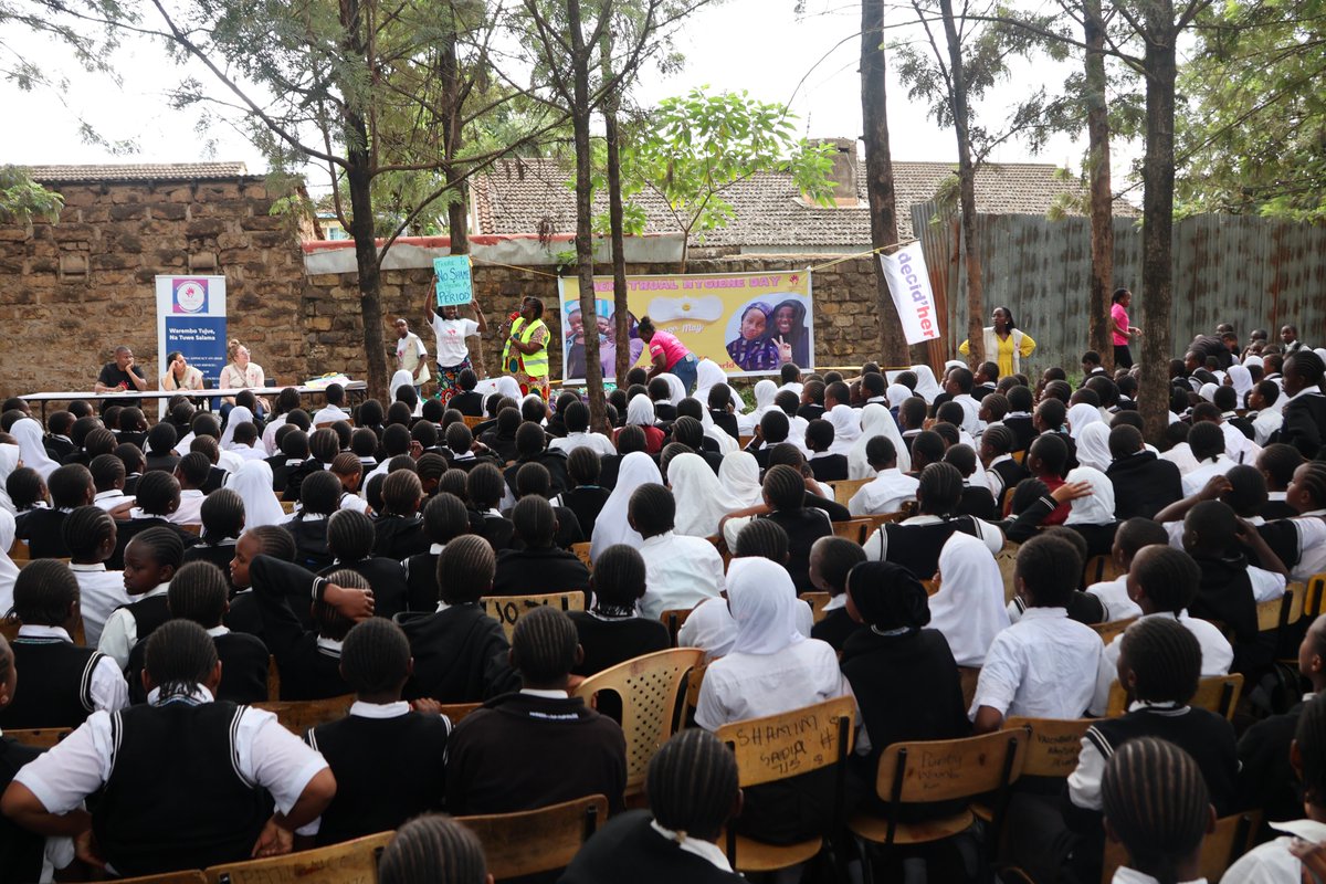 MaishaSafehouse's tweet photo. Today at Kimathi Primary School, we marked Menstrual Hygiene Day with a session on period health, dignity &amp; self-worth. We spoke openly with young students about menstrual hygiene, breaking stigma, building confidence, &amp; promoting access &amp; pride.
#MHDay2025 #PeriodFriendlyWorld https://t.co/oiCnD40w2V