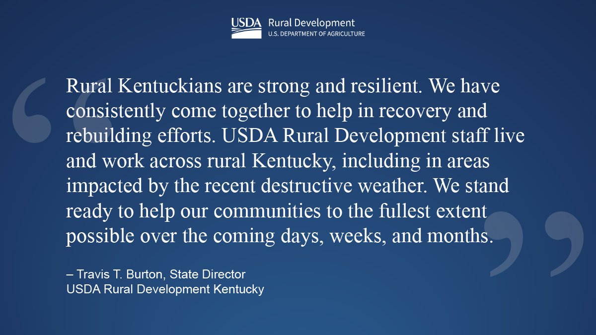 RD_Kentucky's tweet photo. Our heartfelt thoughts &amp; deepest prayers go out to those impacted by the devastating tornado that ripped through South Central KY. We stand ready to help with the recovery &amp; rebuilding efforts. Check out the link for how we can help. https://t.co/VZZRjZYVCm https://t.co/glOehLadjz