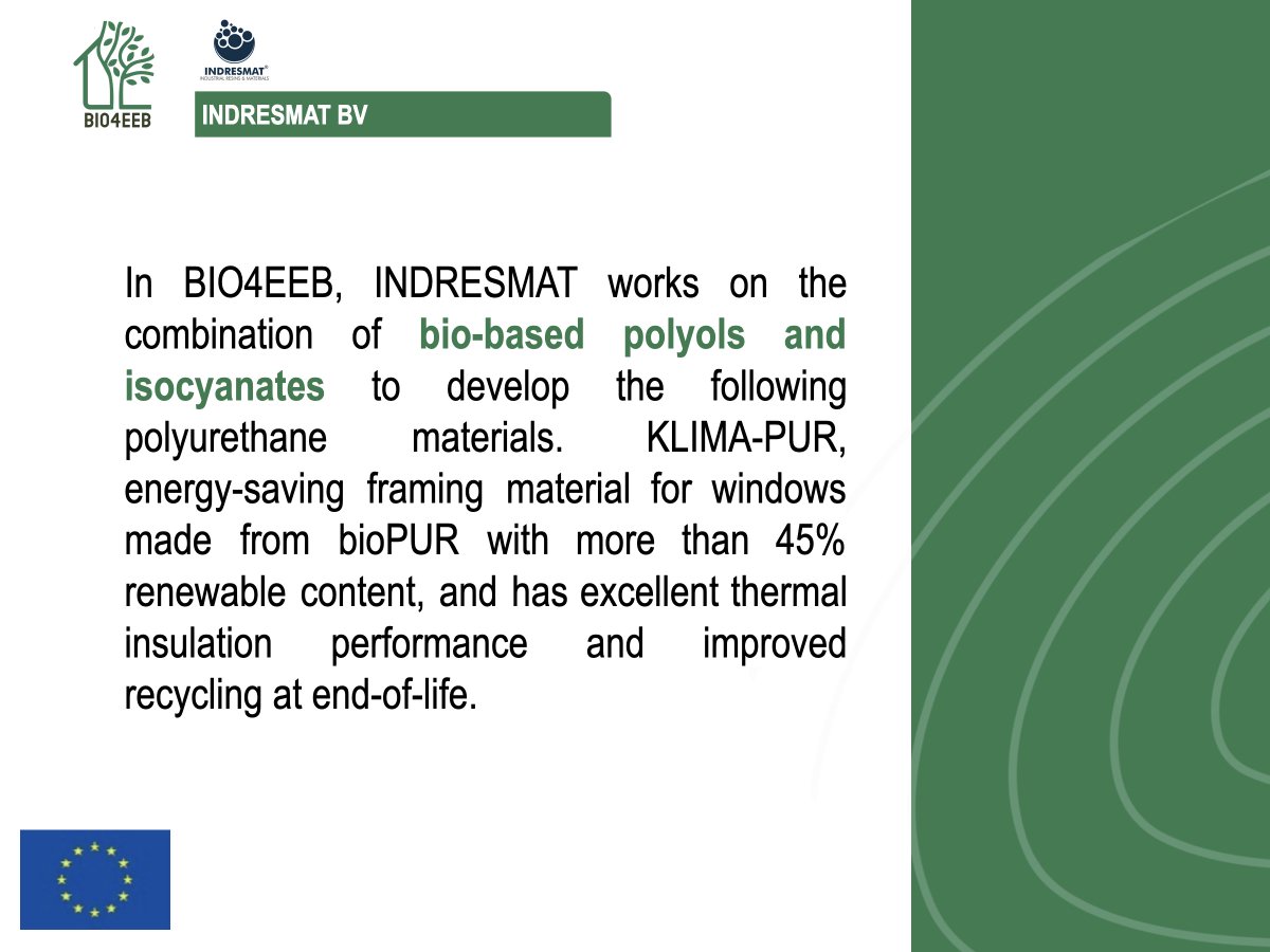 👏 Meet the BIO4EEB partners advancing innovation in bio-based insulation materials for buildings.  

🇪🇸 This week, meet <a href="/indresmat/">INDRESMAT</a> 

 📷 Find out more about Starcell on our website: bio4eeb.eu/2025/05/28/mee…