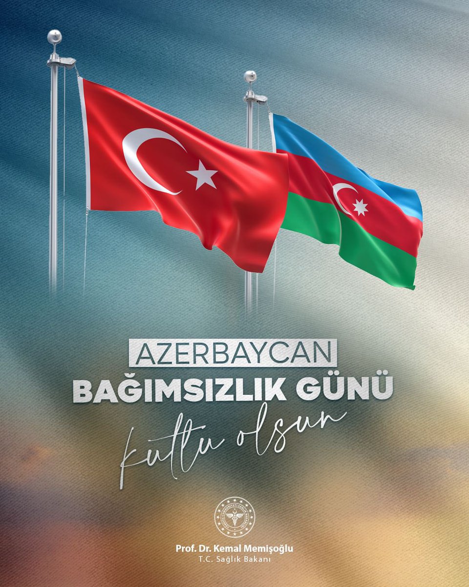 Bir Millet İki Devlet 🇹🇷🇦🇿

Güçlü ve köklü kardeşlik bağlarımızla her daim bir arada durduğumuz Azerbaycan’ın Bağımsızlık Günü’nü kutluyorum. 

Azerbaycan’ın istiklali ve istikbali uğrunda şehit düşen kahramanlarımızı saygıyla ve rahmetle anıyorum.