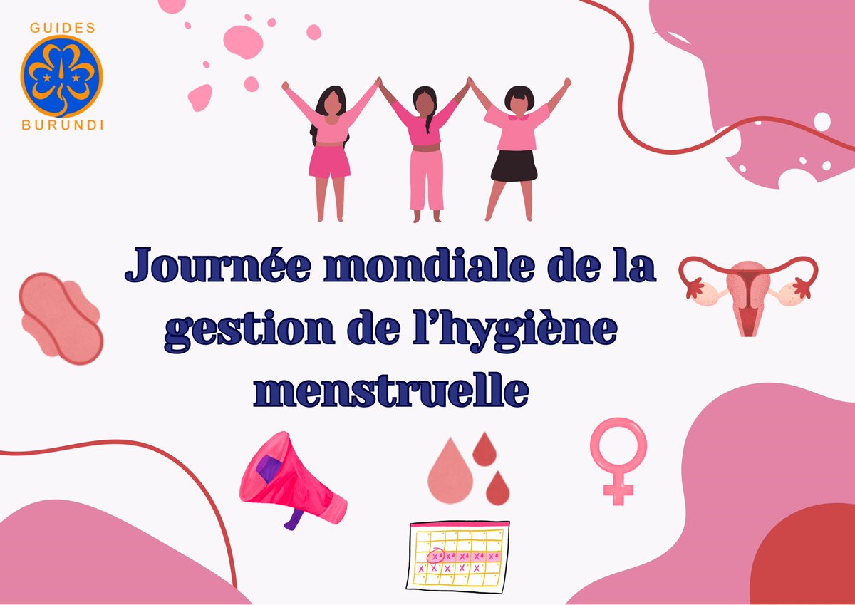 Les menstruations ne sont ni honteuses ni un luxe.
L’hygiène menstruelle est un droit, pas une option.
Éduquons, écoutons, agissons.
 #HygieneMenstruelle #BrisonsLeTabou #RedPride #guidesburundi