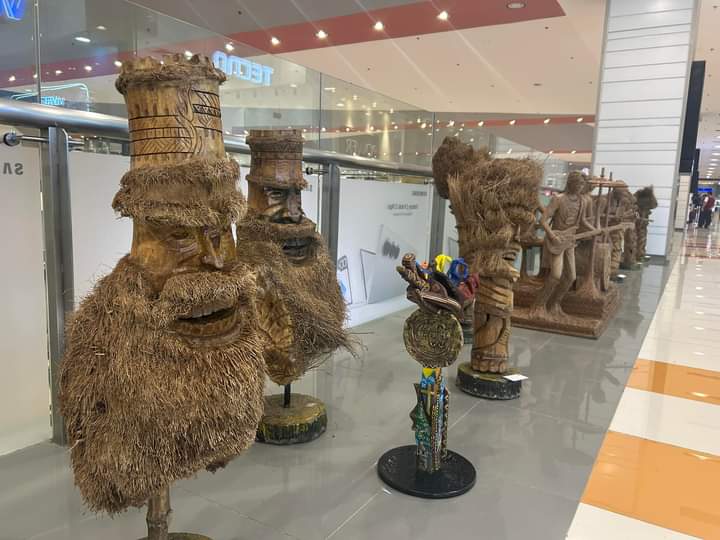 My bamboo heads at tha Mall