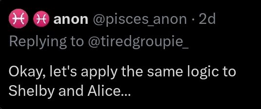 🚨 Alice has not spoken about the allegations since March 2024 and Shubble has not spoken about the allegations since June 2024.