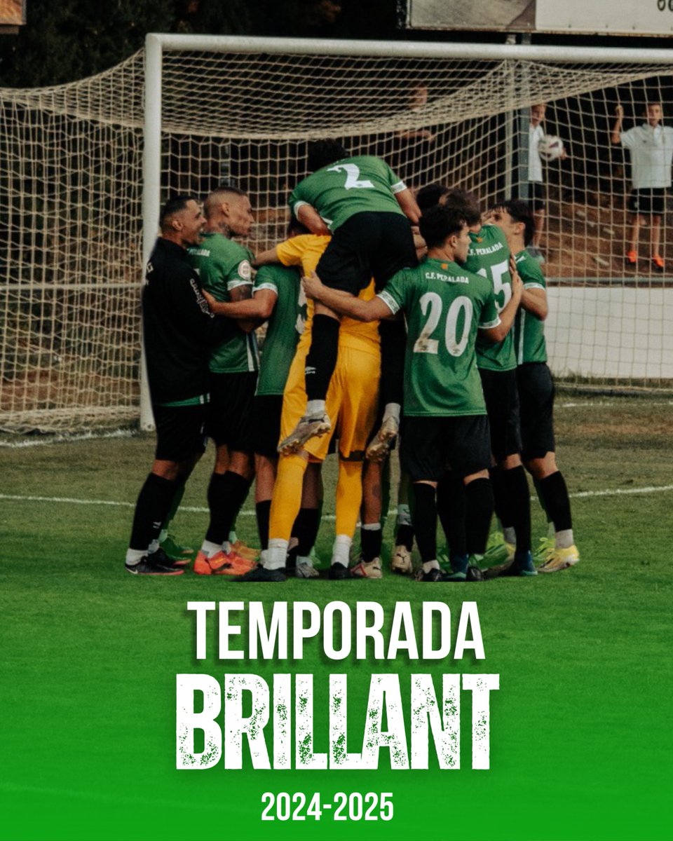 👋🏻 ADEU 24/25 💚

Una temporada brillant, lluitada fins al final.
Classificats per als play-offs i deixant-ho tot al camp.
No ha pogut ser... però sí que ha valgut la pena.

🙏 Gràcies per tot.
🔥 Amb ganes de més i millor la propera!

#CFPeralada #Temporada2425 #OrgullVerdiblanc