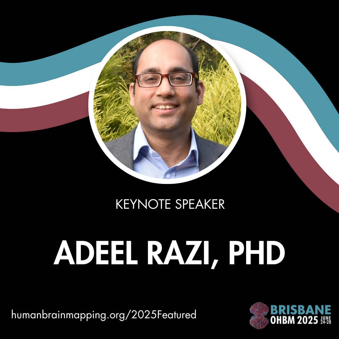 ⭐ Speaker Spotlight: Adeel Razi
🗓️ June 25 | 🕥 10:30 – 11:15
We’re excited to feature Adeel Razi at OHBM 2025.
More information about Adeel in comments!
#OHBM2025