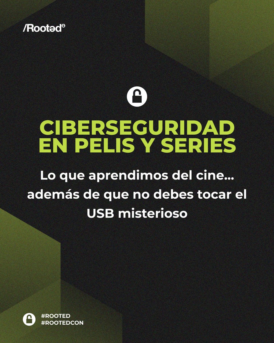 rootedcon's tweet image. 🎬🔍 Cuando Hollywood habla de ciberseguridad, la realidad se mezcla con la ficción… ¡y no siempre sale bien parado!
¿Te suena alguna escena que te dejó con la ceja arqueada? Cuéntanoslo. Porque en Rooted, sabemos que la ciberseguridad real es mucho más que un efecto especial.…