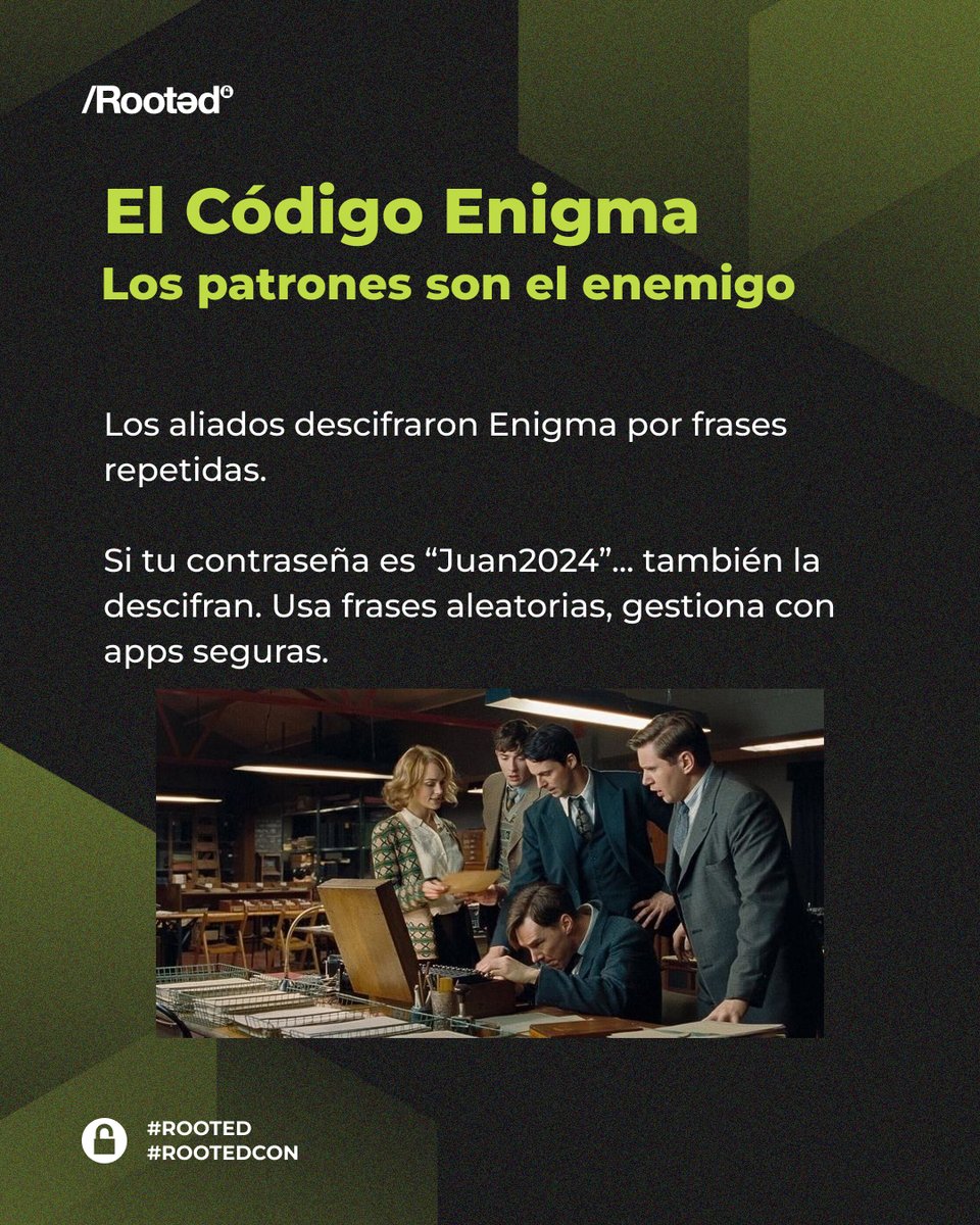 rootedcon's tweet image. 🎬🔍 Cuando Hollywood habla de ciberseguridad, la realidad se mezcla con la ficción… ¡y no siempre sale bien parado!
¿Te suena alguna escena que te dejó con la ceja arqueada? Cuéntanoslo. Porque en Rooted, sabemos que la ciberseguridad real es mucho más que un efecto especial.…
