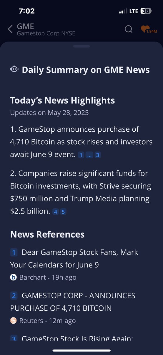 TroyBerning's tweet image. Gme purchased 4700 bitcoin await and see what happens. I can’t wait till 930