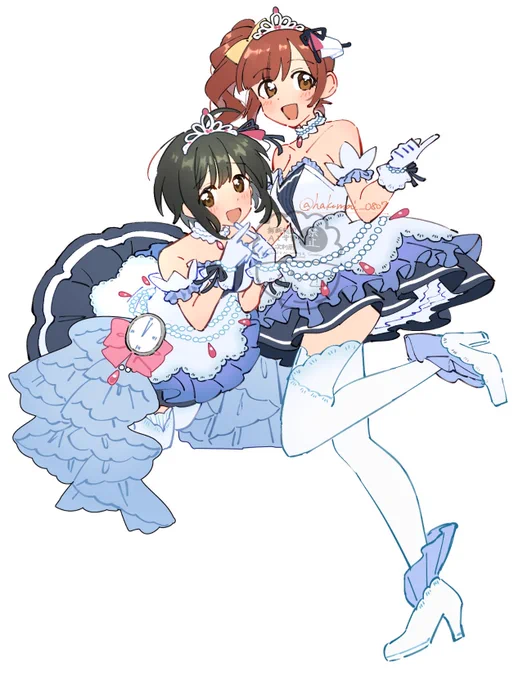 #デレステ10thまで100日なのでアイドル190人全員描きたい3日目 小日向美穂 五十嵐響子 