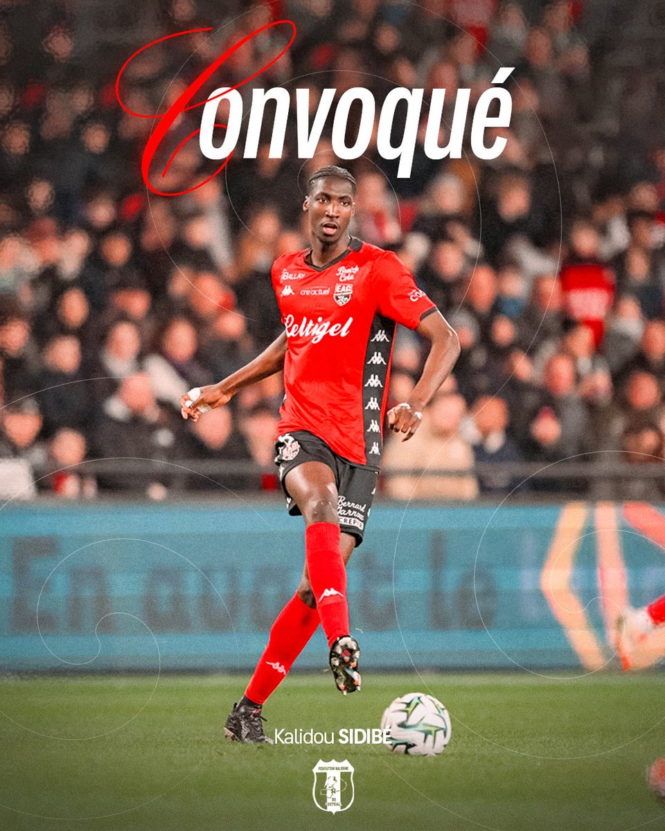 🇲🇱 𝗞𝗮𝗹𝗶𝗱𝗼𝘂 𝗦𝗶𝗱𝗶𝗯𝗲́ convoqué avec l’équipe nationale du Mali.  

Il prendra part au match amical face à la RD Congo, prévu le jeudi 5 juin à 20h.

𝗙𝗲́𝗹𝗶𝗰𝗶𝘁𝗮𝘁𝗶𝗼𝗻𝘀 𝗞𝗮𝗹𝗶𝗱𝗼𝘂 !

#TeamEAG #WarRaok