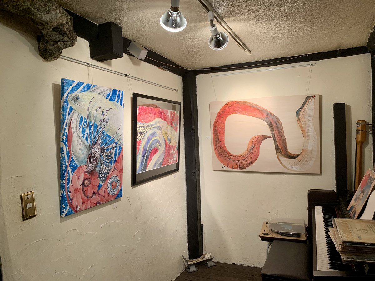 今日も田代りえ子さん<a href="/riekotashiro/">田代りえ子🦎</a> の個展に行ってきました！久々に会えた作家さんともお話しができて楽しい時間を過ごせました。