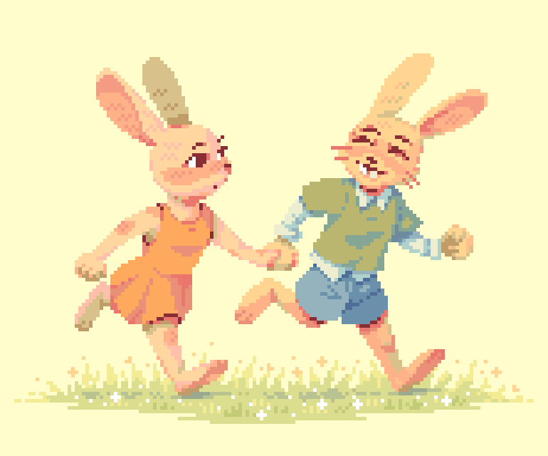 Zorreta_Punk's tweet image. 🐰❤️
#pixelart #ドット絵