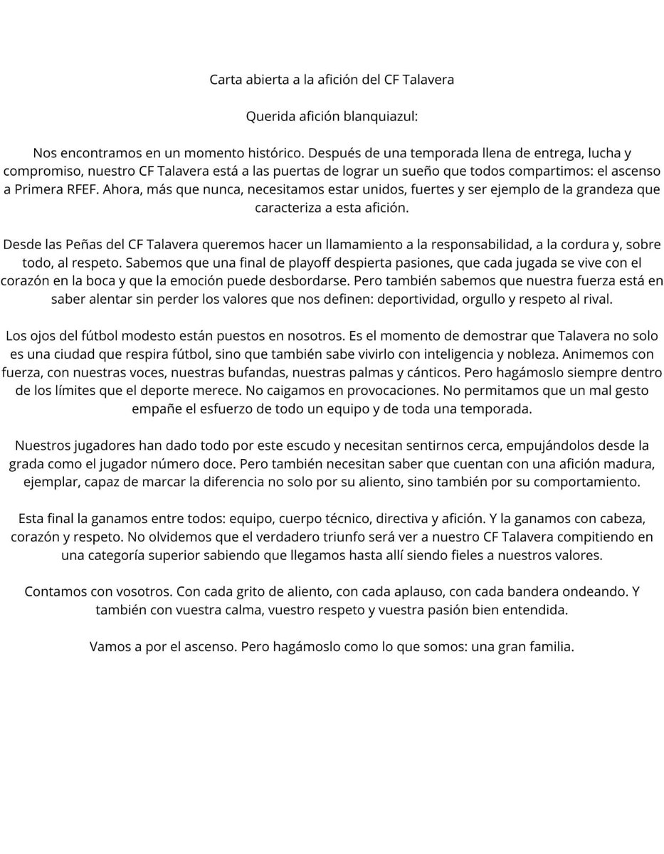 Fco Javier Romero (@lalisi1973) on Twitter photo Esto es el <a href="/CFTalavera/">CF Talavera de la Reina 💙🏺</a> , no hay nada más que añadir, los de fuera que no busquen otras cosas , no las van a encontrar. Grande <a href="/jesuisduna/">Alice Crussoe 🇩🇰</a> Esto es el <a href="/CFTalavera/">CF Talavera de la Reina 💙🏺</a> , no hay nada más que añadir, los de fuera que no busquen otras cosas , no las van a encontrar. Grande <a href="/jesuisduna/">Alice Crussoe 🇩🇰</a>