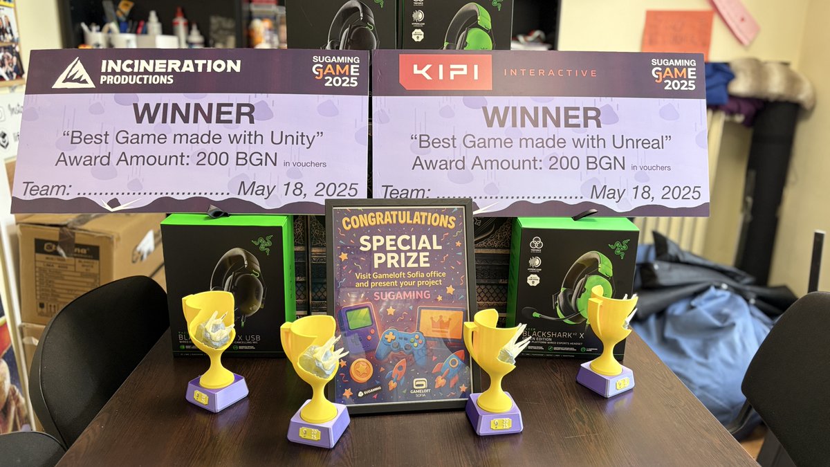 kipiinteractive's tweet image. This month we gave our support to the local Game Development scene by giving a special &quot;Best Game made with Unreal&quot; reward during SUGAMING Game Jam 2025!