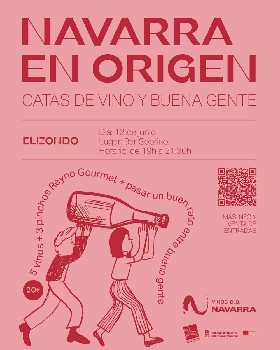#NavarraEnOrigen, "Catas de vino y buena gente" continúa su viaje y aterriza en #Elizondo. 🍷

Esta vez, nos vamos al norte de #Navarra con este ciclo de catas íntimas, cercanas y emocionantes donde el vino es solo el principio. 🍷😍

Cinco vinos únicos contados por quienes mejor