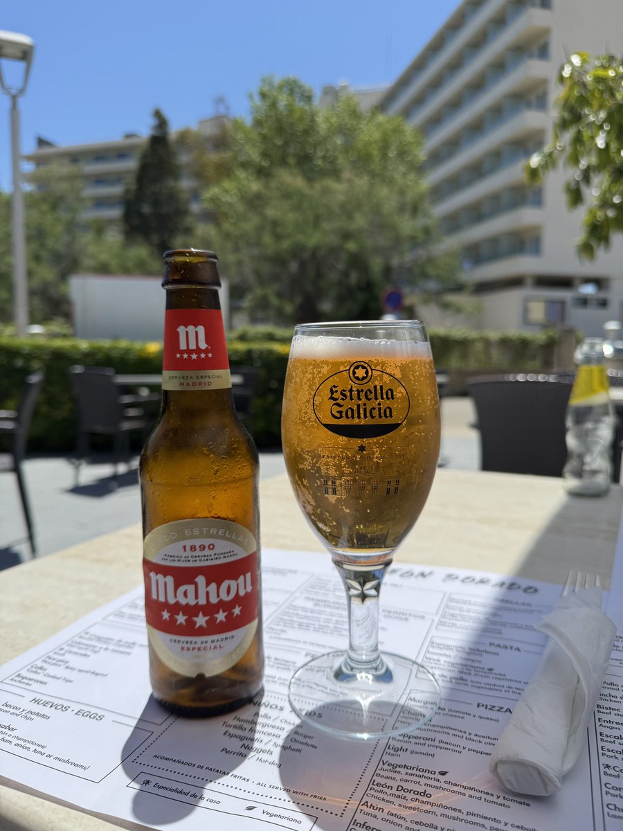 I’ve decided that Mahou beer is the best Spanish beer.