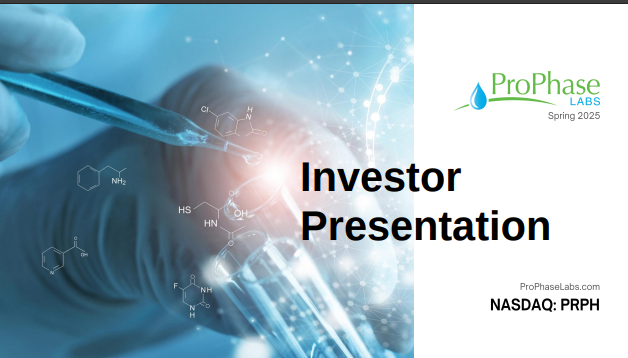 ๐ฏDAILY-STOCK-ALERT ๐ฏ (@stockdailywatch) on Twitter photo $PRPH #NASDAQ ProPhase Labs presentation as of 5.20.2025. ir.prophaselabs.com
<a href="/RexWiggins12/">Rex Wiggins</a> $PRPH #NASDAQ ProPhase Labs presentation as of 5.20.2025. ir.prophaselabs.com
<a href="/RexWiggins12/">Rex Wiggins</a>