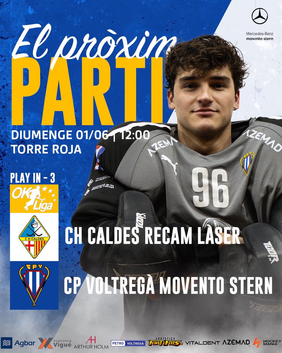 Club Patí Voltregà-Movento Stern (@cpvoltrega) on Twitter photo 🔵⚪️ 𝐄𝐋 𝐏𝐑𝐎𝐗𝚰𝐌 𝐏𝐀𝐑𝐓𝚰𝐓
Últim partit de la temporada, decisiu per entrar a Europa. Som-hi! 🤍💙
📆 01/06 - 12:00h
🆚 <a href="/chcaldes/">Recam Làser CH Caldes</a>
📍 Torre Roja
#forçamàgic #voltregà #OKLiga #saciganxoteam 🔵⚪️ 𝐄𝐋 𝐏𝐑𝐎𝐗𝚰𝐌 𝐏𝐀𝐑𝐓𝚰𝐓
Últim partit de la temporada, decisiu per entrar a Europa. Som-hi! 🤍💙
📆 01/06 - 12:00h
🆚 <a href="/chcaldes/">Recam Làser CH Caldes</a>
📍 Torre Roja
#forçamàgic #voltregà #OKLiga #saciganxoteam