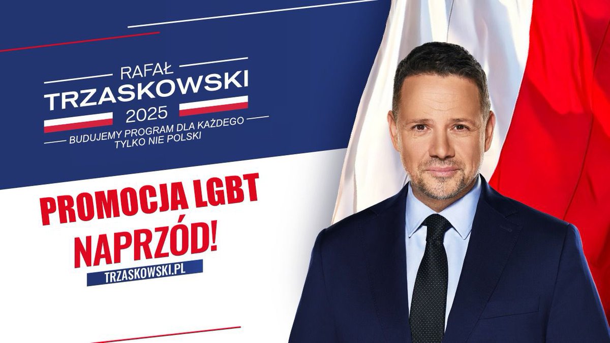 MorawieckiM's tweet photo. Trzaskowski = promocja LGBT!

Tylko @Nawrocki25 🇵🇱💪 https://t.co/tQaba2idq0