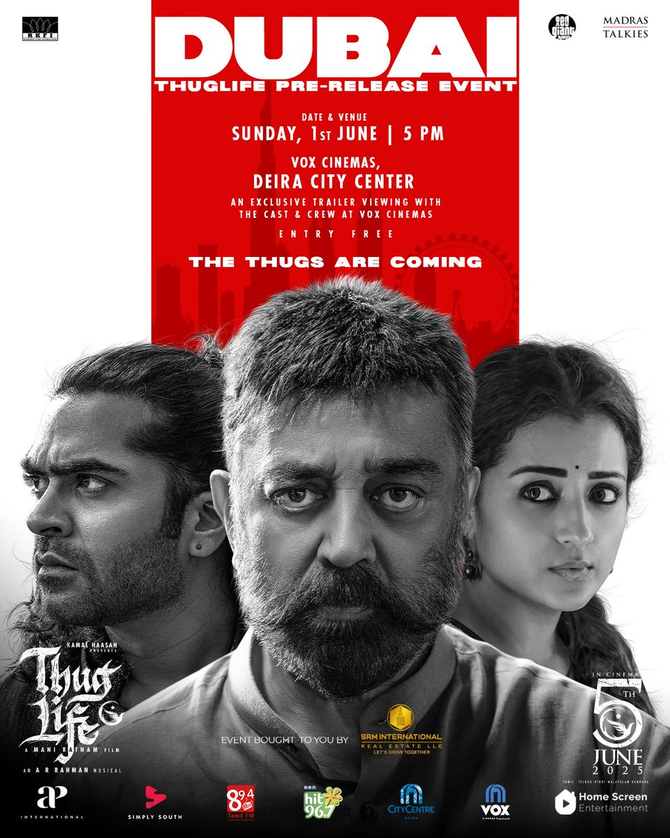 #ThugLife grand event in Dubai on 1st June 5PM..