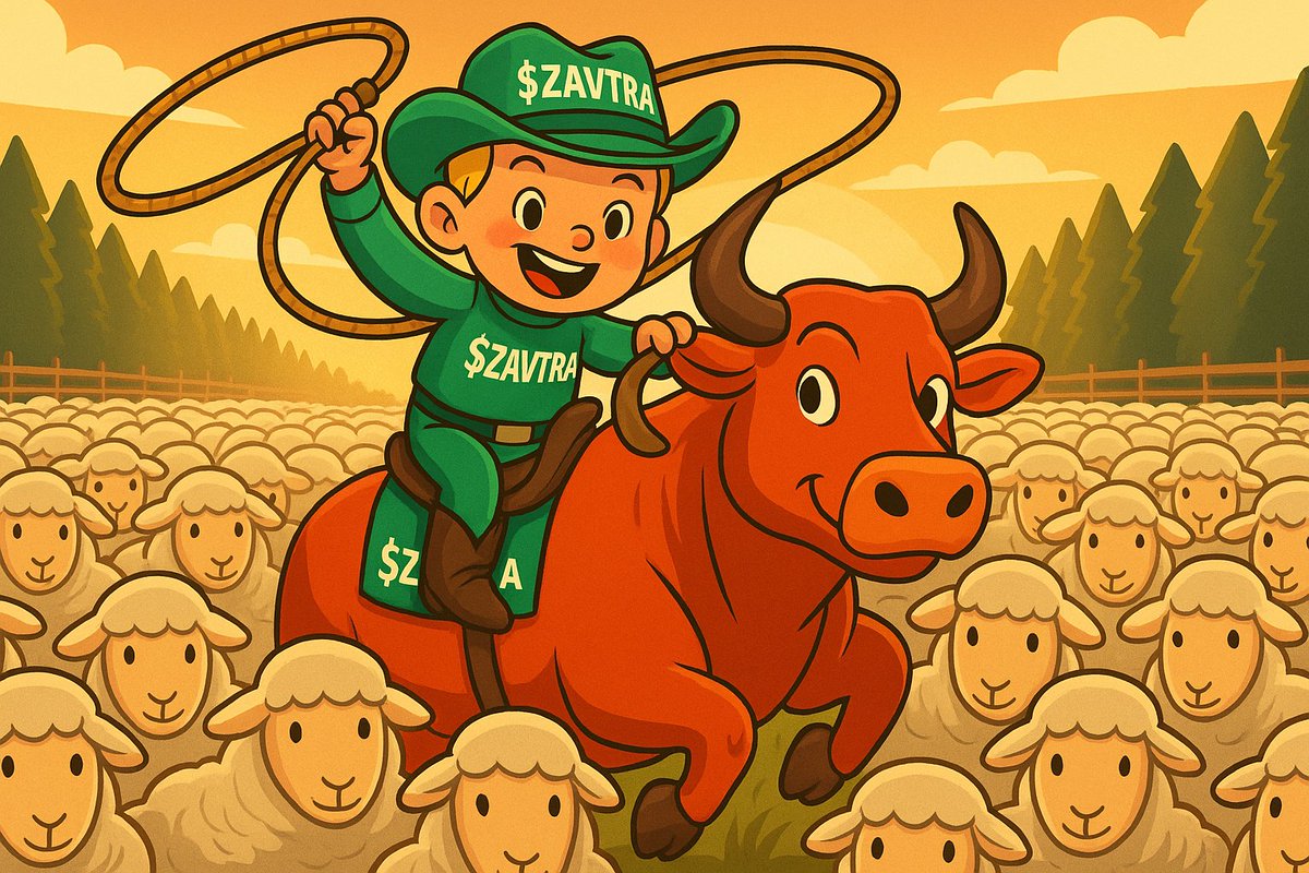 Saddle up with Vova &amp; $ZAVTRA! 🤠🚀
Ride the bull, throw the lasso, and hold tight for tomorrow’s moon. 🌙
pump.fun/coin/FGagV6wjP…