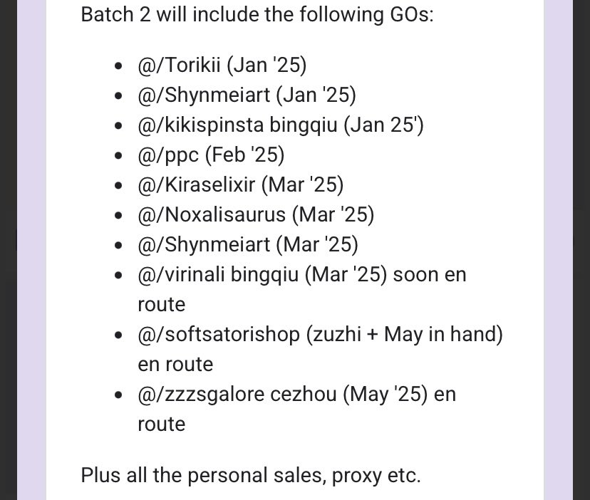 Lycoris_cos's tweet photo. Batch 2 shipping/hold mail have been sent to everyone.

If you joined any of the GOs below and did NOT receive your mail(check spam) dm me💙 https://t.co/UXNrsxqgwu