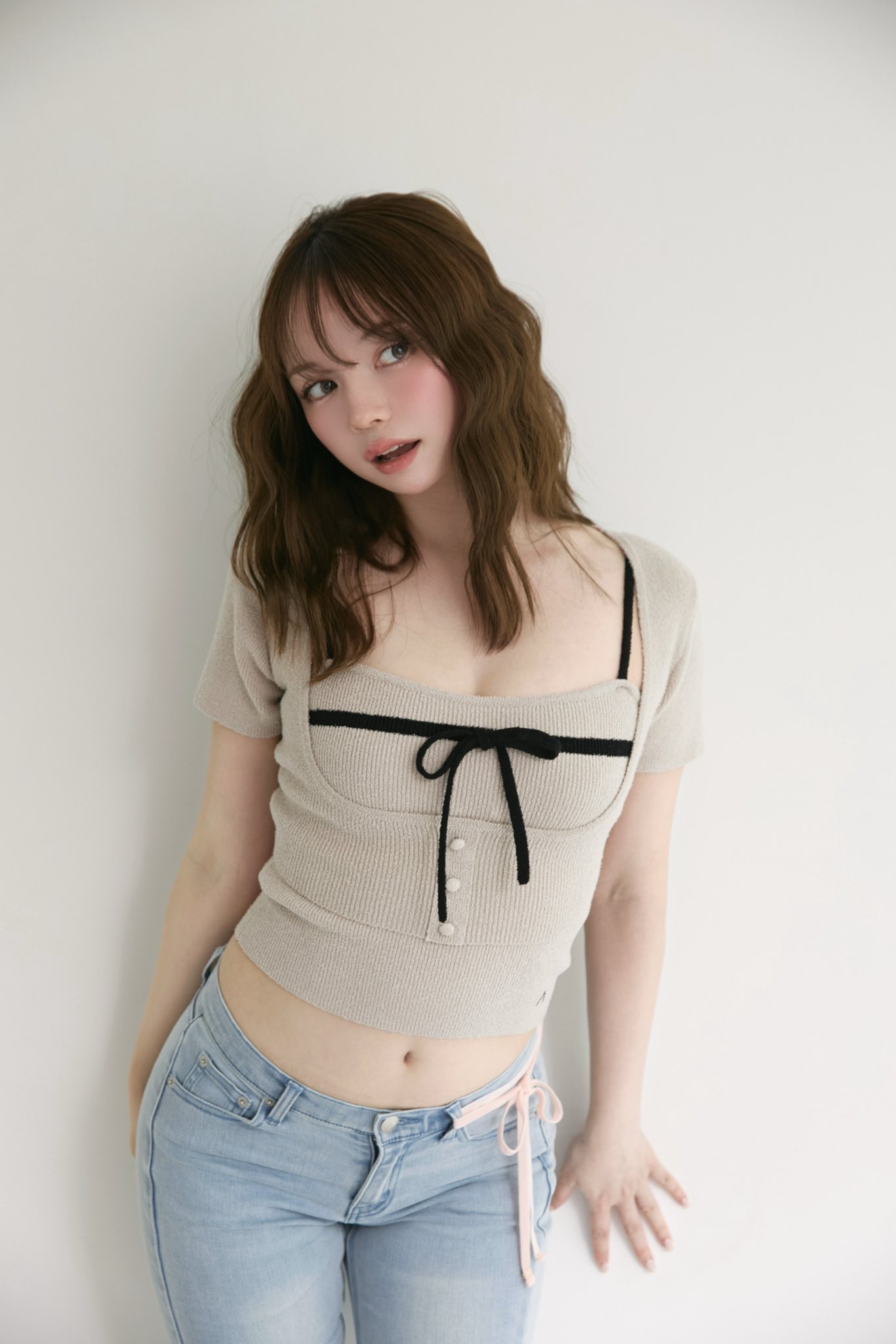 ANDMARY Natalie ribbon set Black 新品】Natalie swimsuit