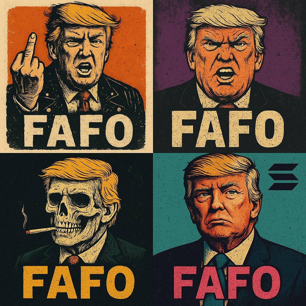 kingsenareios's tweet photo. If you’re not in the $FAFO community, you’re missing out on the best memes in crypto!
Join us: https://t.co/5k7kKCyPQe
Contract: bp8rudhlkbl2vgvxc3n7otszkwaqvbd8s6qcpamvbapo
#BestMemes #FAFOClub #MemeNation https://t.co/mR7os9AiND