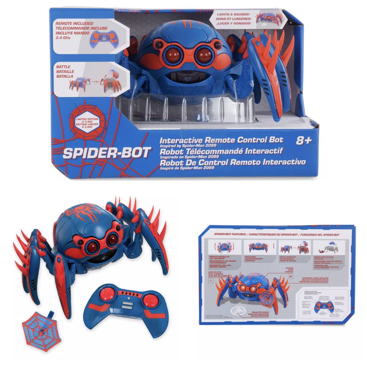 eticketnews's tweet image. Meet the Spider-Man 2099 Spider-Bot! 🕷️ Remote-controlled with 360° spins, light-up eyes, sound FX &amp;amp; a self-destruct button! Limited to 3,000—tech meets hero in this epic collectible!

(ORDER LINK IN BIO/BELOW!)
#SpiderMan2099 #SpiderBot 

mavely.app.link/e/c2yL69RIJTb