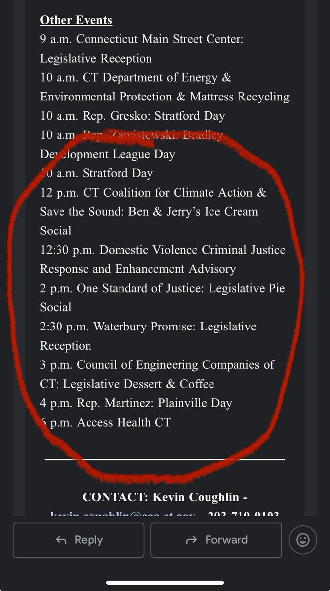 Free ice cream, pie and dessert at the state capitol today!