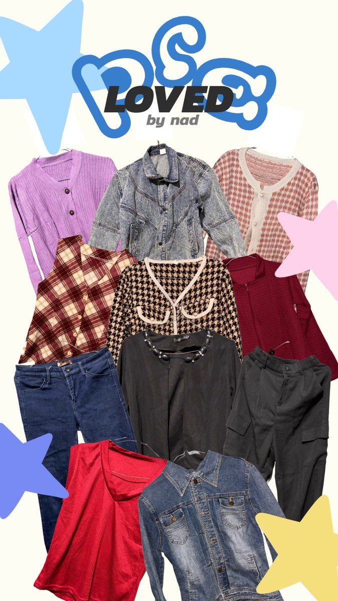 Halooo, guys! Aku mau jual beberapa pakaian prelovedku start from 5k aja. Ada baju, jaket, celana, dress, sepatu, tas. Ini baru beberapa ya yang difoto. Bisa 🍊 dom Tangerang. Ada yang mau ditag? Setiap pembelian bakal dapat freebies random loh ✨