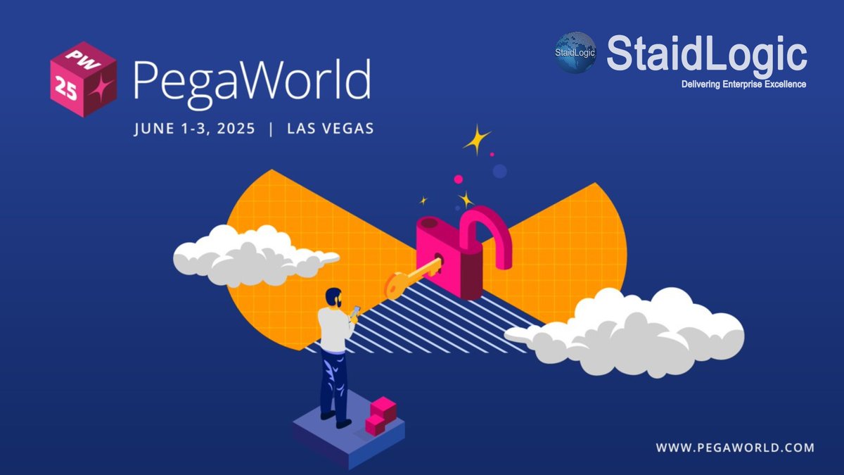 StaidLogic's tweet photo. Join us at Booth #1 on Monday, June 02nd,from4:15 to 5:00 PM for a special session with Robert Connoly,Global Practice Lead for Healthcare, and Dr. Mark Boxer, Executive Advisor and former Global CIO of Cigna. 
Find out more at: 
https://t.co/Fx9yS8JFnb
#PegaWorld2025 #StaidLogic https://t.co/PByHWlkqHV