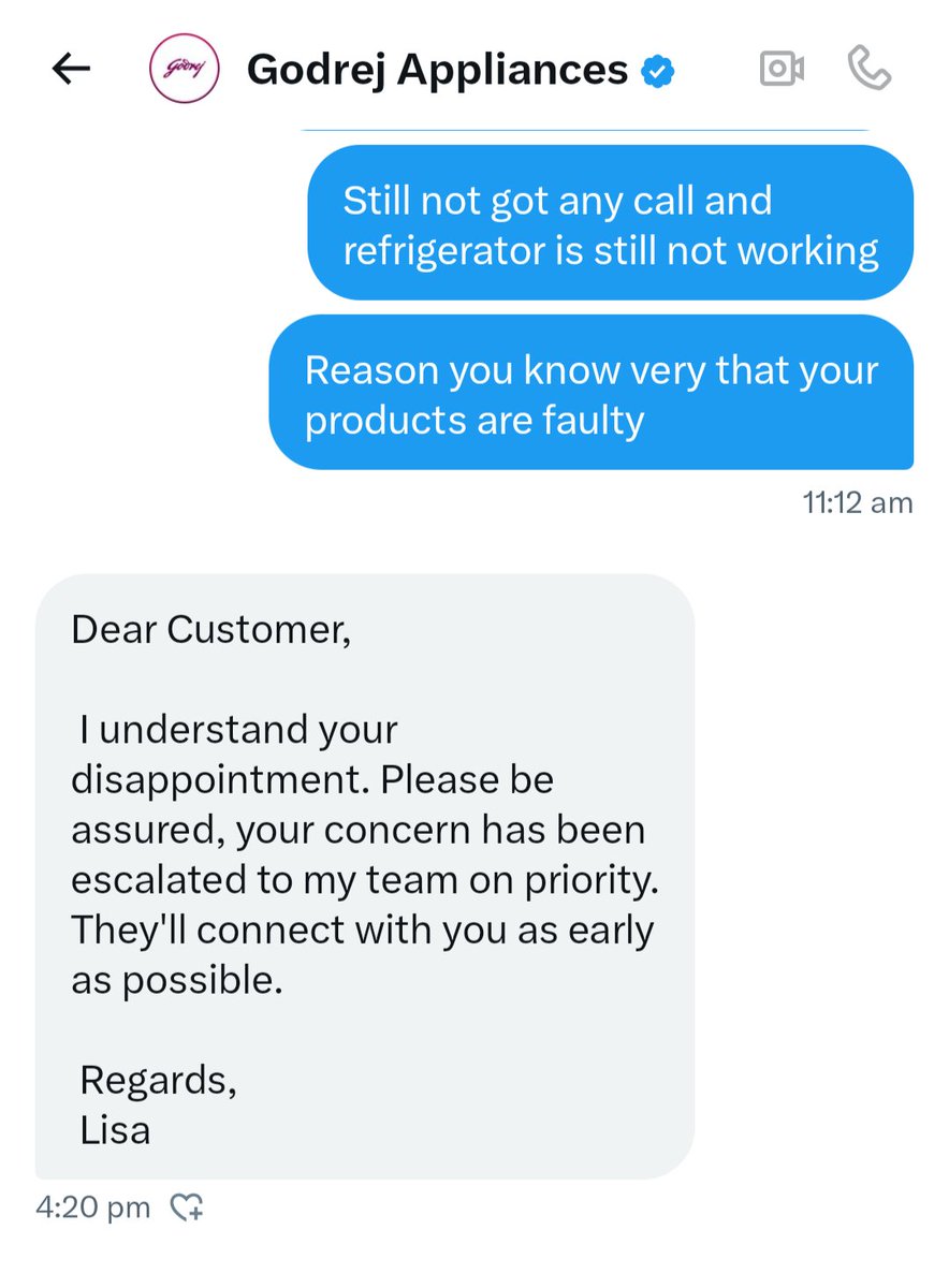 vcksingh789's tweet photo. @GodrejAppliance They are just messaging in private and make false promises , dnt know why people are buying @GodrejAppliance  see their official page full of negative reviews and complaints  that are not resolving #shamelessgodrej #fraudgodrej #dontbuygodrej https://t.co/lChkh3m9F5